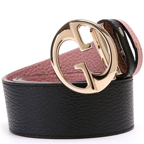 cintura gucci reversibile nera e rosa|Cinture Gucci da donna .